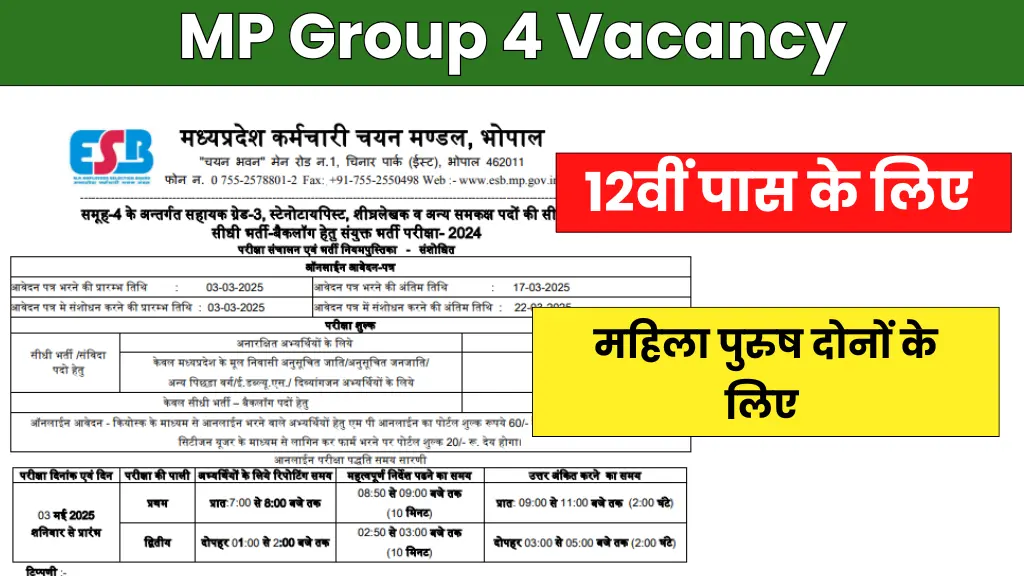 MP Group 4 Bharti